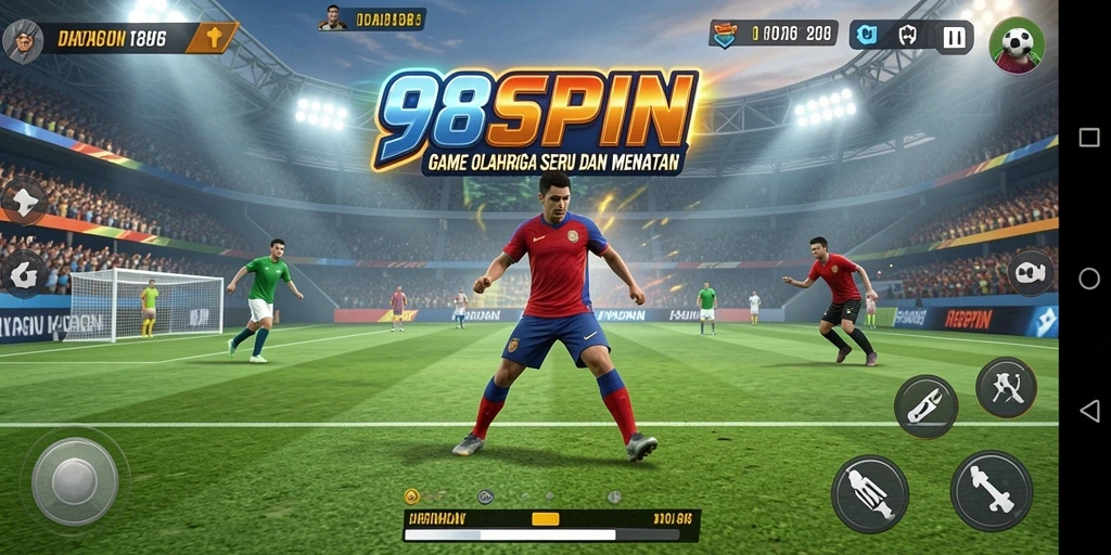 Tampilan gameplay seru dalam 98SPIN yang menggugah semangat olahraga.