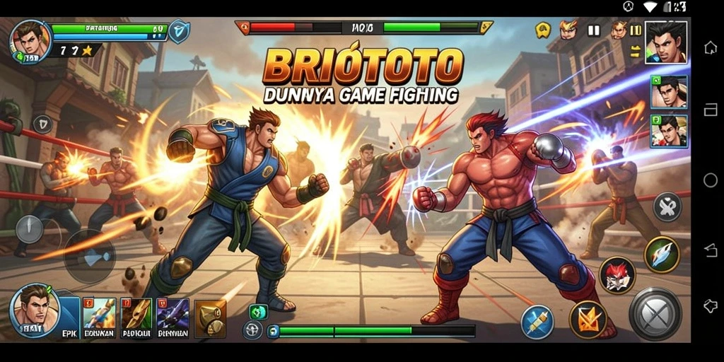 Screenshot BRIOTOTO menampilkan aksi pertarungan yang mendebarkan dan karakter yang kuat.