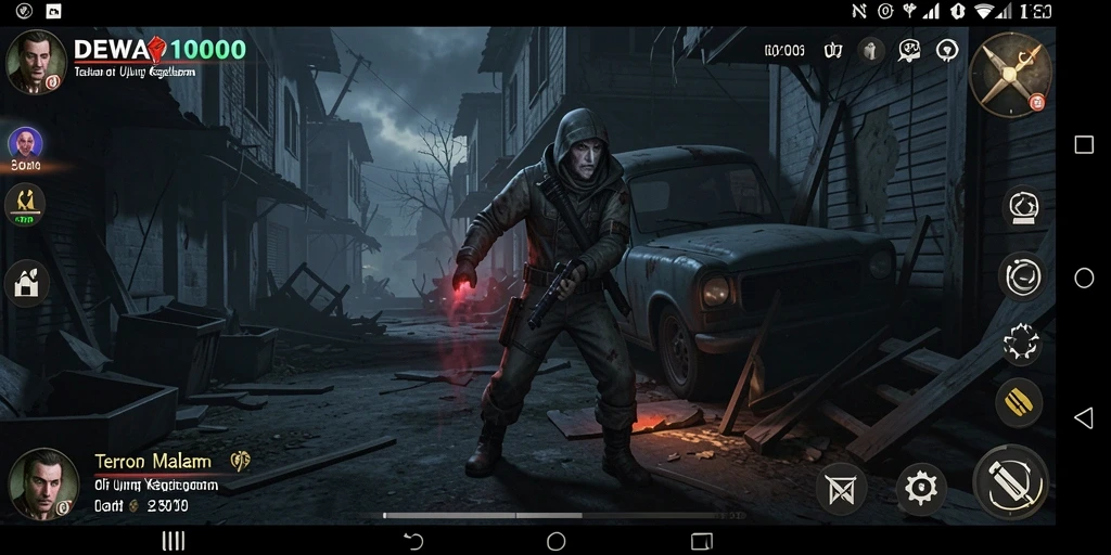 Gameplay DEWA1000 dengan atmosfer horror yang mencekam.
