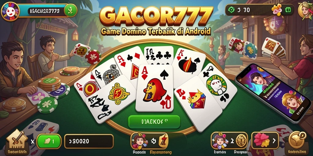 Tampilan seru gameplay GACOR777 yang penuh aksi Domino.