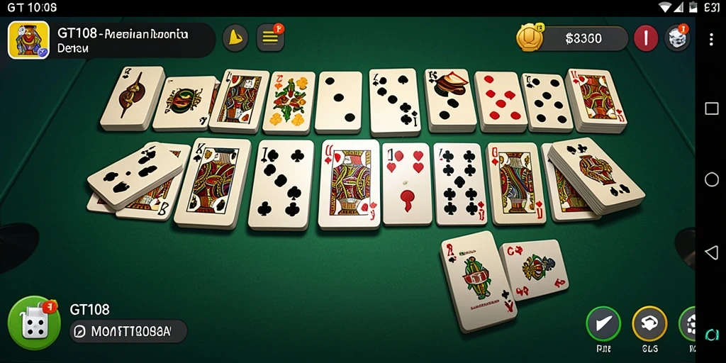 Screenshot gameplay GT108 menampilkan serunya bermain Domino.
