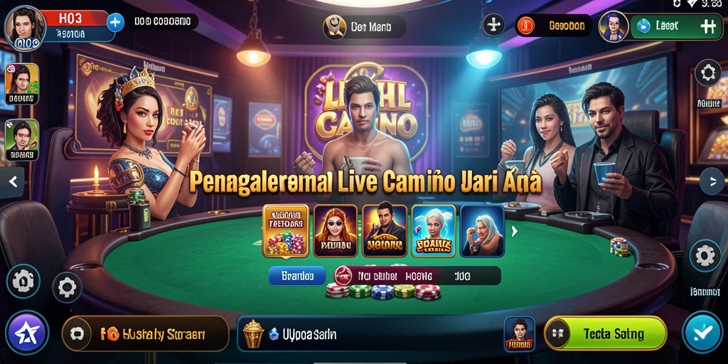 Tampilan permainan Live Casino yang menarik dan interaktif.