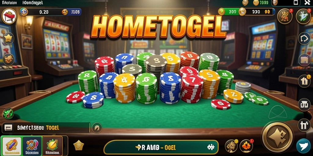 Tampilan gameplay HOMETOGEL yang menarik dan interaktif.