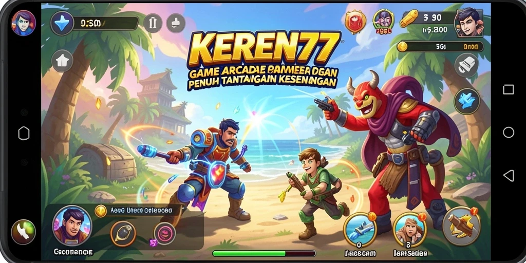 Tampilan gameplay KEREN77 yang seru dan menantang.