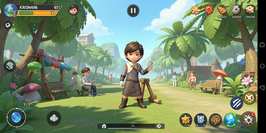 Menampilkan gameplay menarik dari KRISNA96 yang menyenangkan.