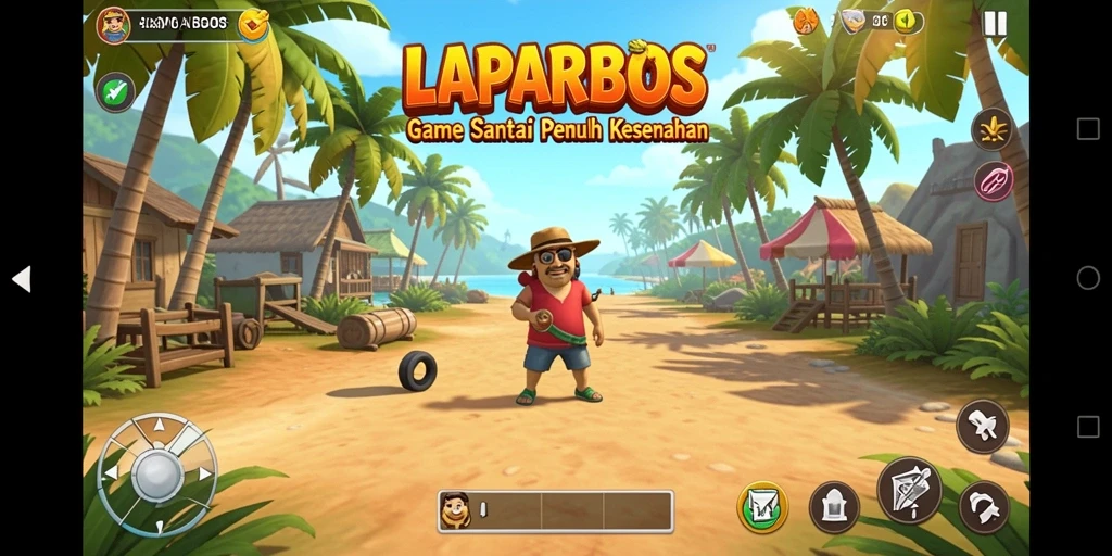 Tangkapan layar LAPARBOS menampilkan gameplay yang menyenangkan dan penuh warna.