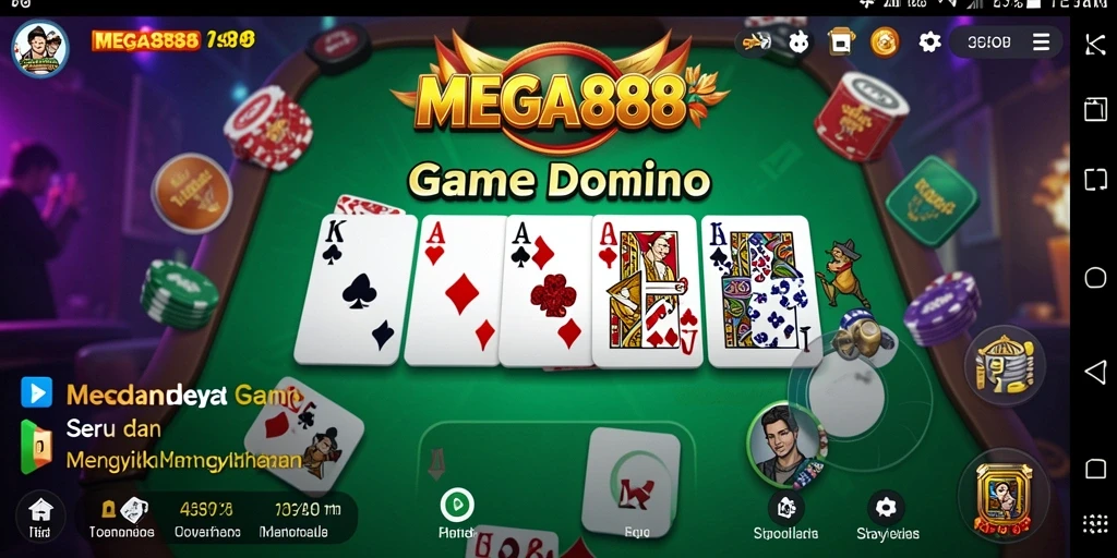 Tampilan gameplay MEGA888 yang menarik dan mendebarkan.