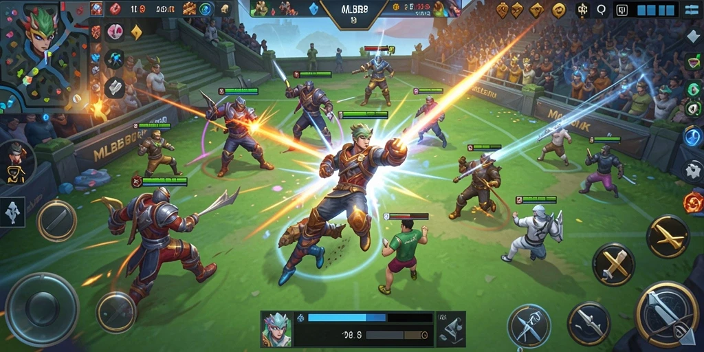 Tampilan gameplay <strong>MLBB8</strong> yang penuh aksi dan grafik luar biasa.