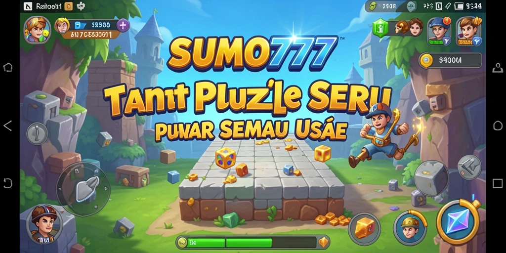 Tampilan gameplay SUMO777 yang menantang dan penuh warna.